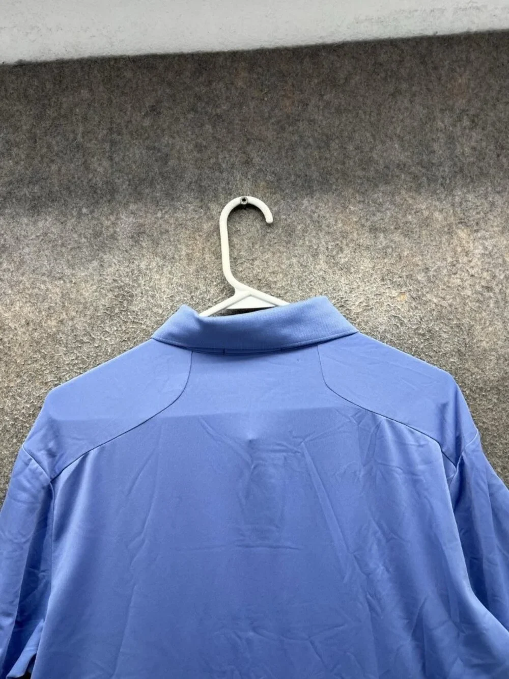 RLX Ralph Lauren Polo Shirt Mens Large Blue Solid Golf Performance Stretch